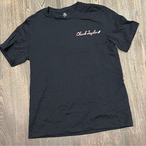 NWOT Converse Chuck Taylor Flower Graphic T-Shirt Crewneck Short Sleeve Black M